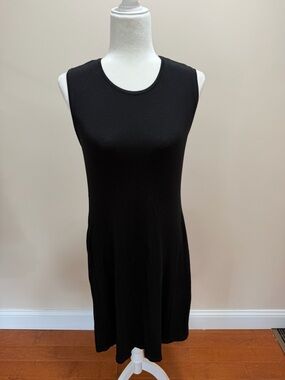 Gudrun Sjoden Black Tencel Lyocell Elastane Sleeveless Dress Sz. M